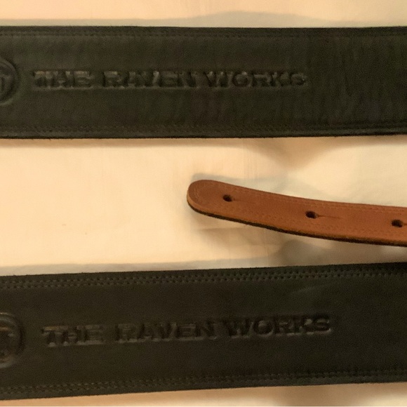 THE RAVEN WORKS WOLF GUITAR STRAPS, LOT OF 2 - Picture 5 of 7